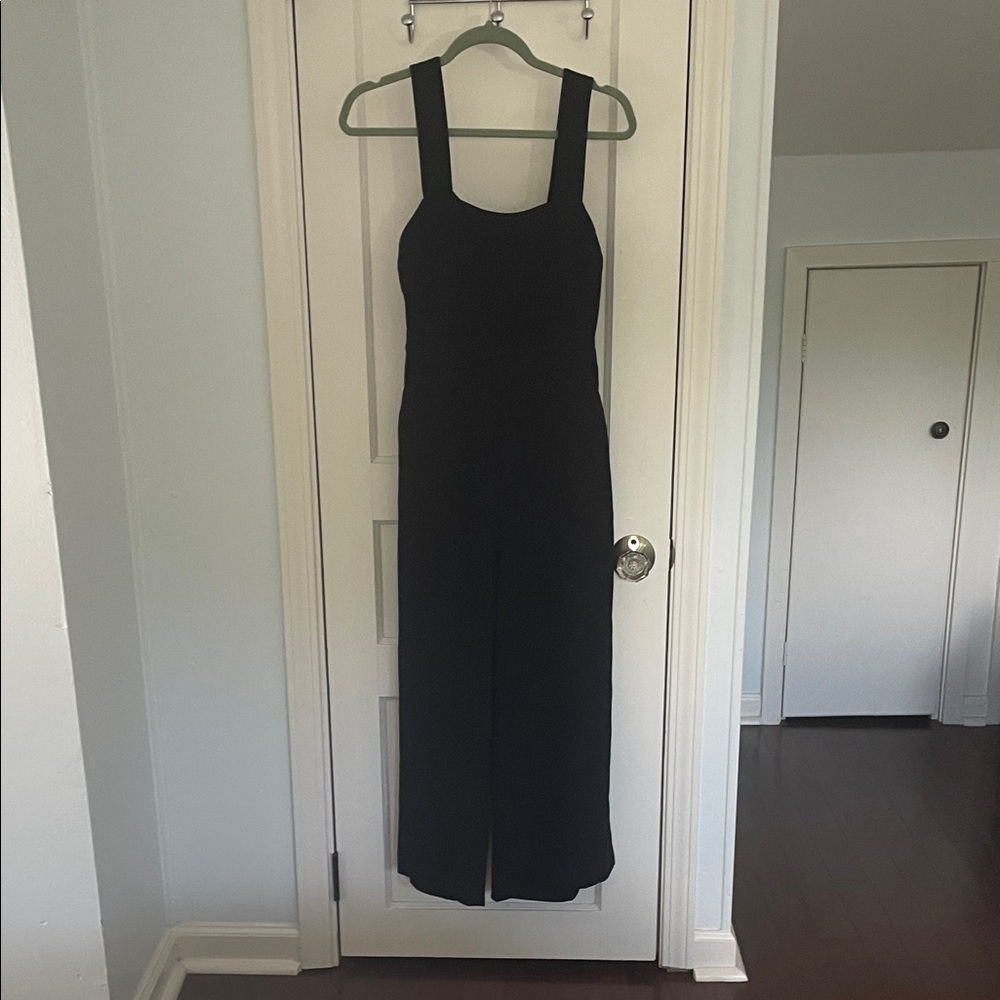 Madewell Black Sleeveless tie back Jumpsuit